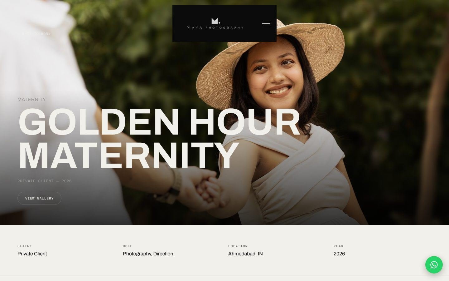 Golden Hour Maternity project page